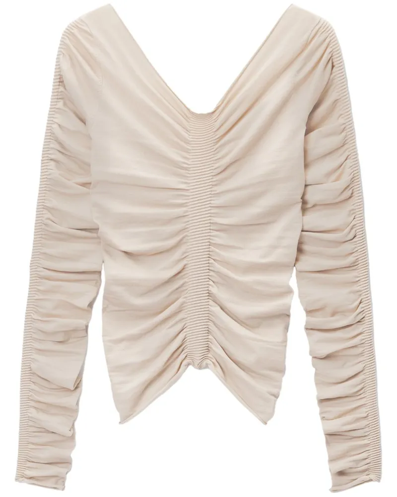 Alexander Wang Gerafftes Oberteil - Nude Nude