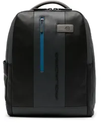 Piquadro Laptop-Rucksack aus Leder Schwarz