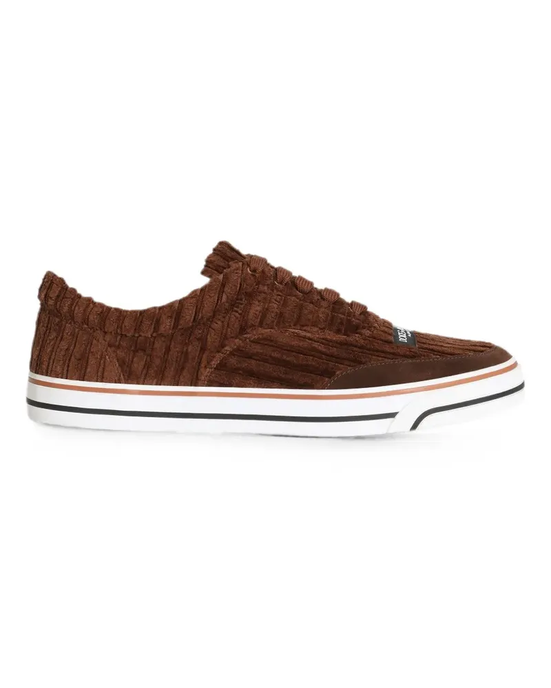 Dolce & Gabbana DG Sailing Sneakers aus Cord - Braun Braun