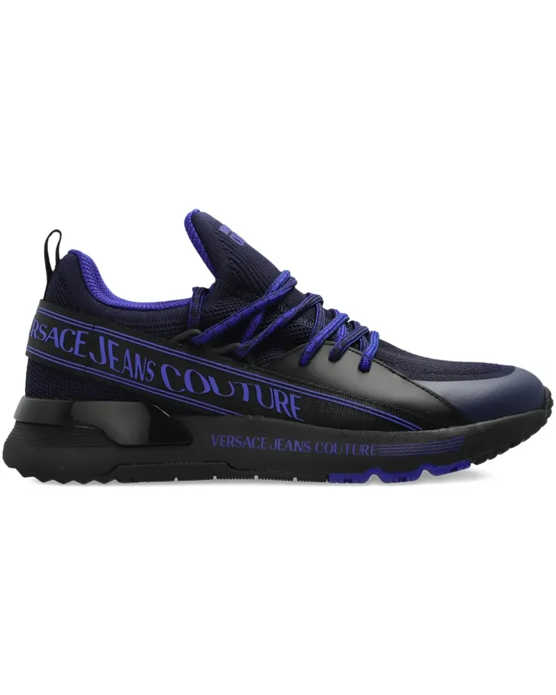 Versace Jeans Sneakers mit Logo - Schwarz Schwarz