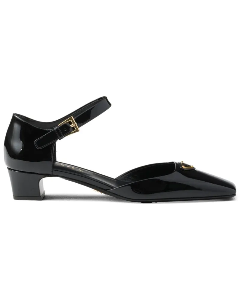 Prada Pumps aus Lackleder 35mm - Schwarz Schwarz