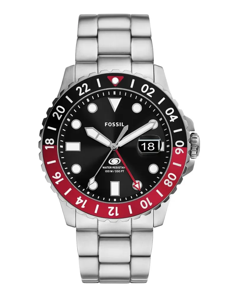 Fossil Blue GMT 46mm watch - Schwarz Schwarz