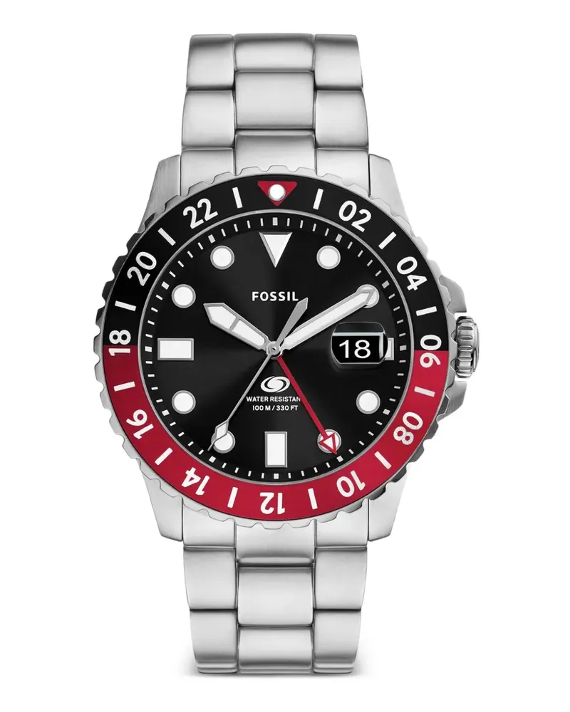 Fossil Blue GMT 46mm watch - Schwarz Schwarz