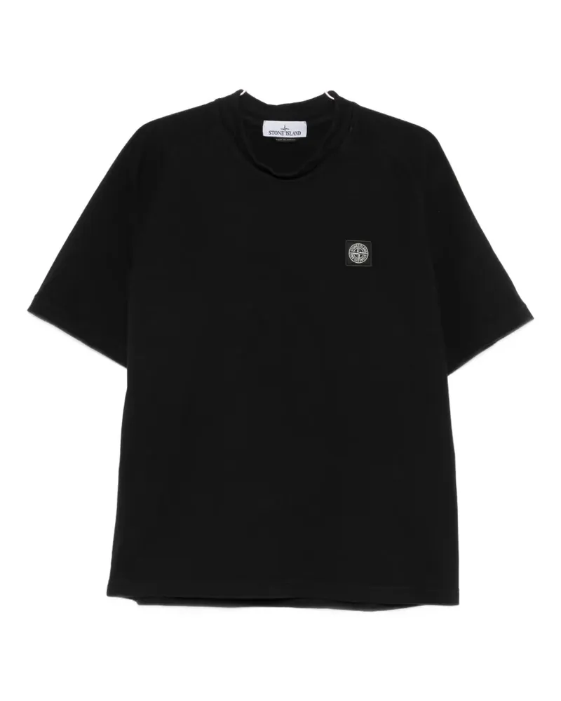 Stone Island Compass-patch T-shirt - Schwarz Schwarz