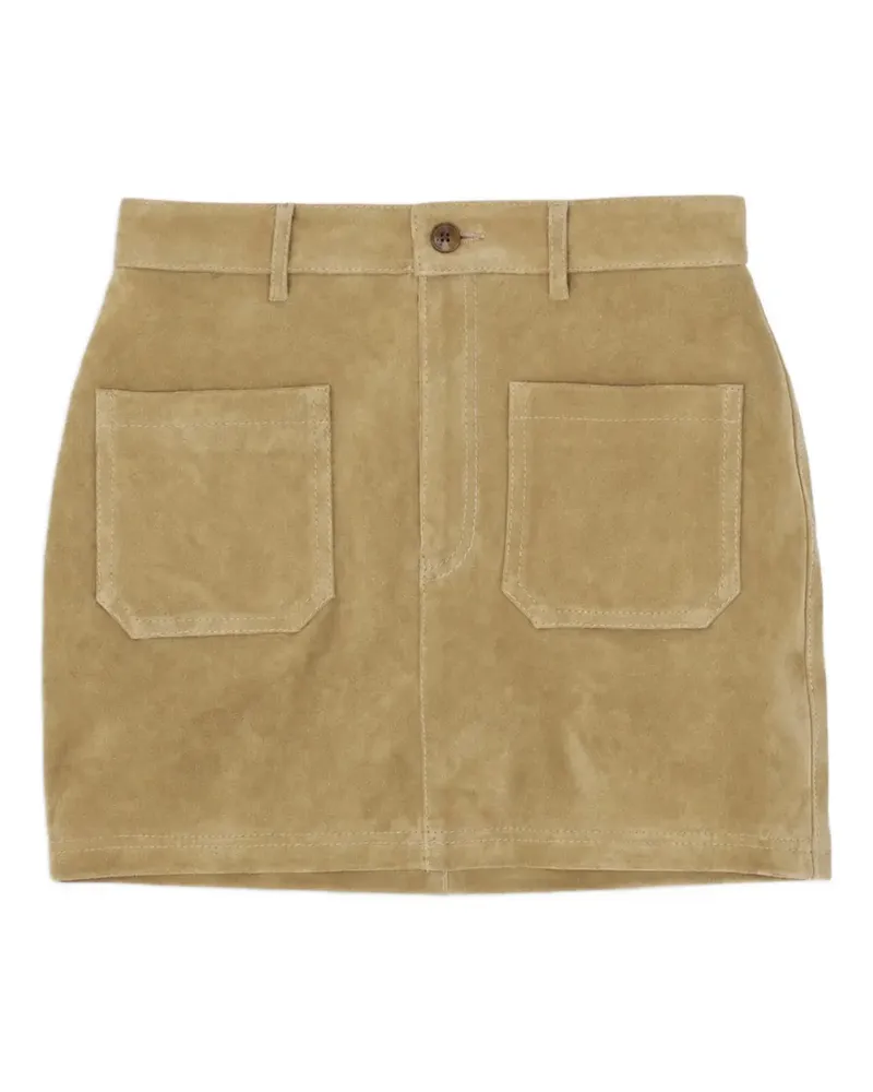 Fortela Jenny suede mini skirt - Nude Nude