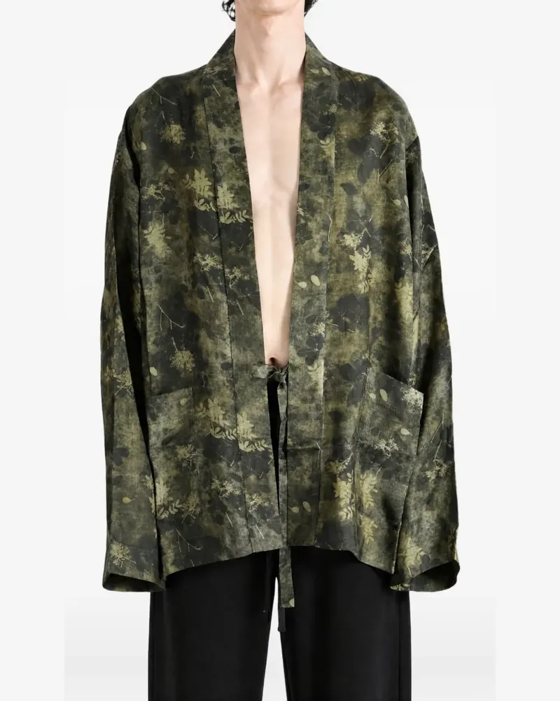 Uma Wang Khloe Jacke mit Blumenprint - Grün Grün