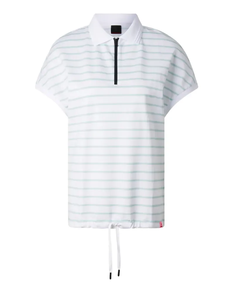 Bogner Fire & Ice Gestreiftes Gaja Poloshirt - Weiß Weiß