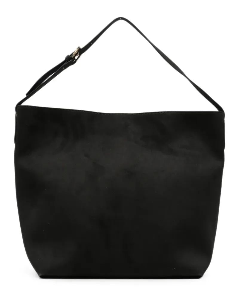 THEMOIRÈ Zoe Schultertasche mit Wildledereffekt - Schwarz Schwarz