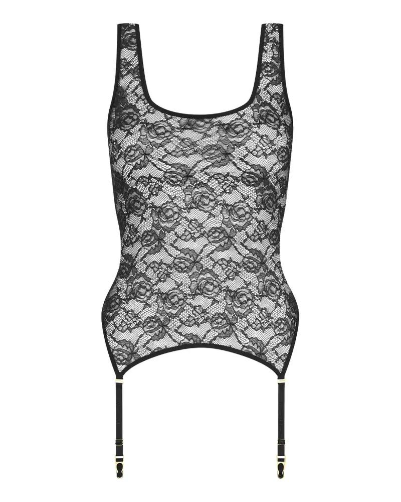 Maison Close Flashback Oberteil - Schwarz Schwarz