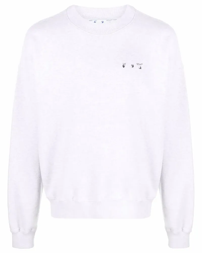 OFF-WHITE Sweatshirt mit Logo-Print - Grau Grau