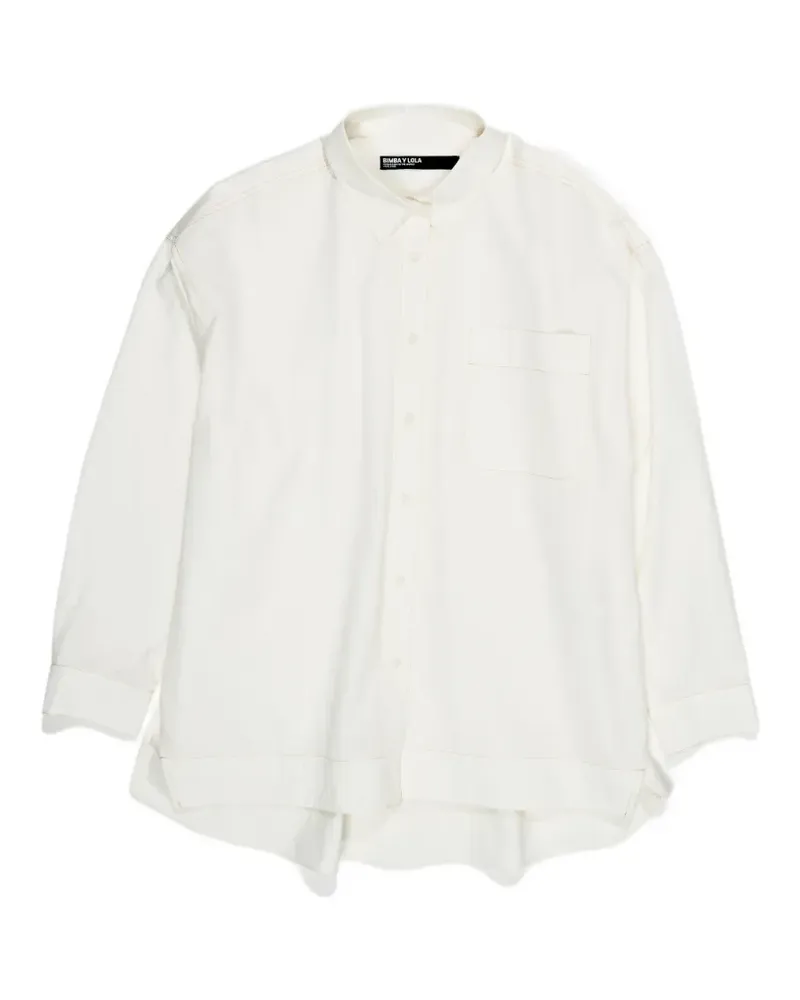 BIMBA Y LOLA Hemd mit Brusttasche - Weiß Weiß
