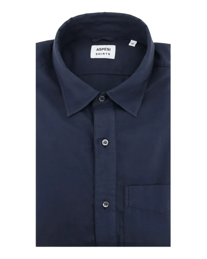 ASPESI half-button shirt - Blau Blau
