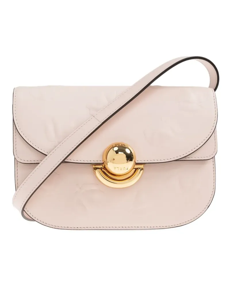 Furla Mini Sfera Umhängetasche mit Prägung - Nude Nude