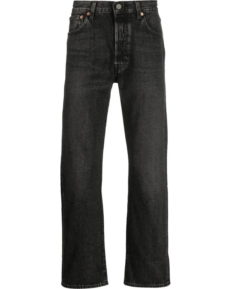 Levi's Halbhohe Straight-Leg-Jeans - Schwarz Schwarz