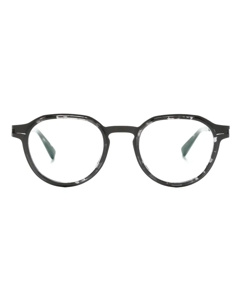 Mykita Caven Brille mit rundem Gestell - Schwarz Schwarz