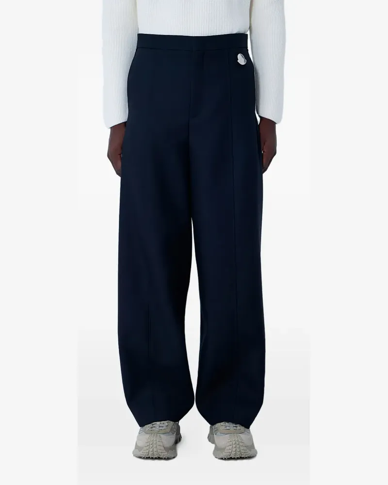 Moncler side logo trousers - Schwarz Schwarz
