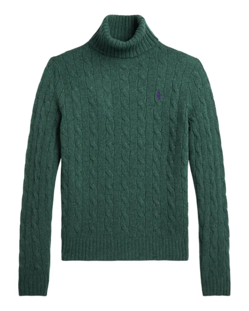 Ralph Lauren Rollkragenpullover mit Zopfmuster - Grün Grün