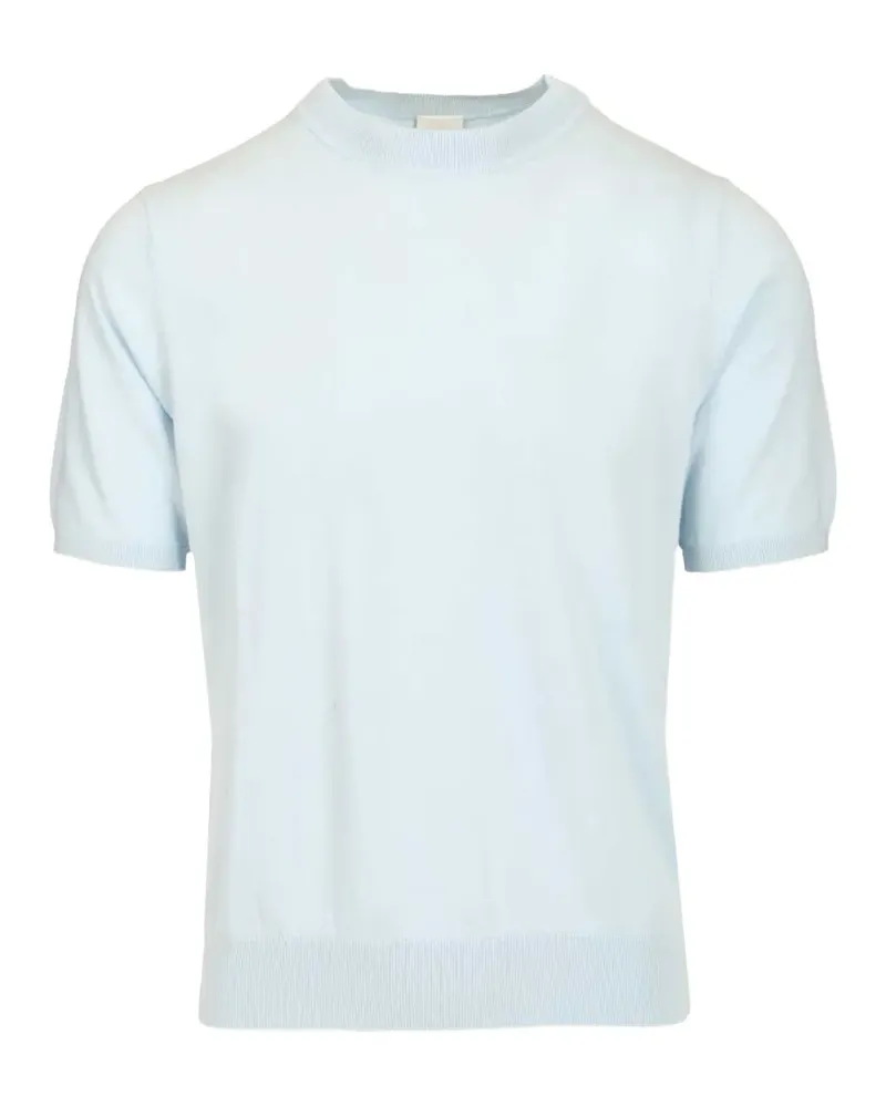 Paul Smith round-neck striped-detail T-shirt - Blau Blau