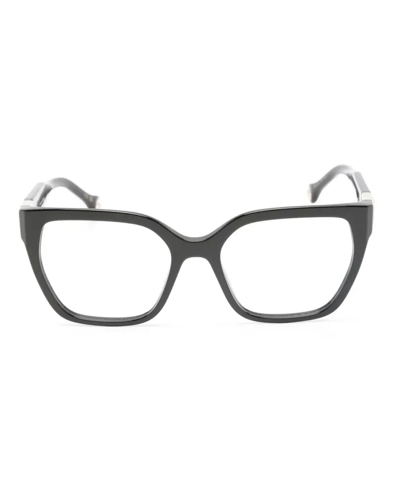 Carolina Herrera New York Brille mit Logo-Schild - Schwarz Schwarz