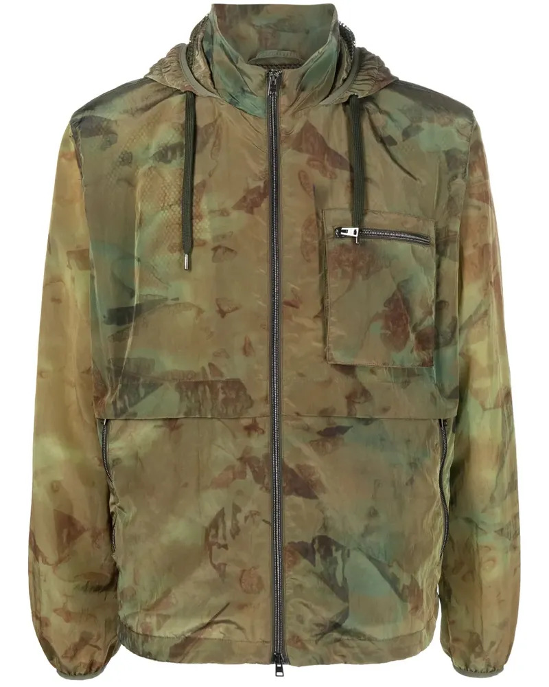 Herno Bomberjacke mit Camouflagemuster - Grün Grün