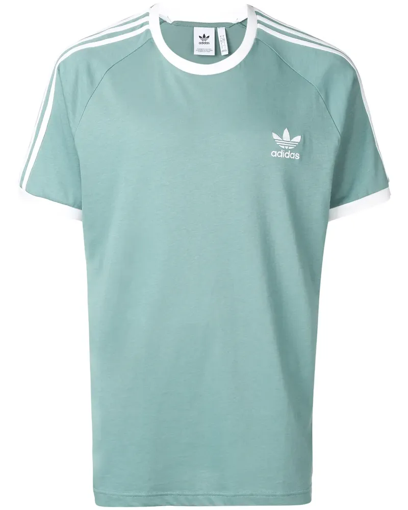 adidas T-Shirt mit Logo - Grün Grün