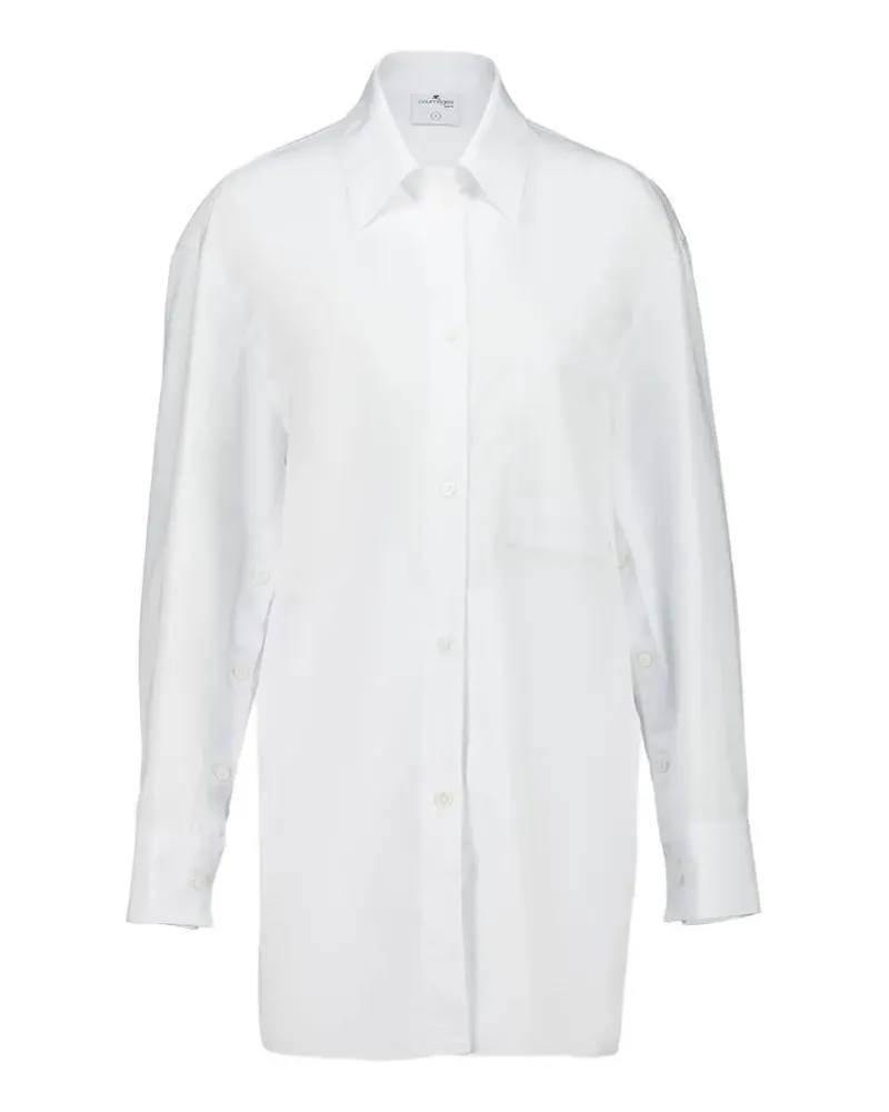 Courrèges button-up mini dress - Weiß Weiß