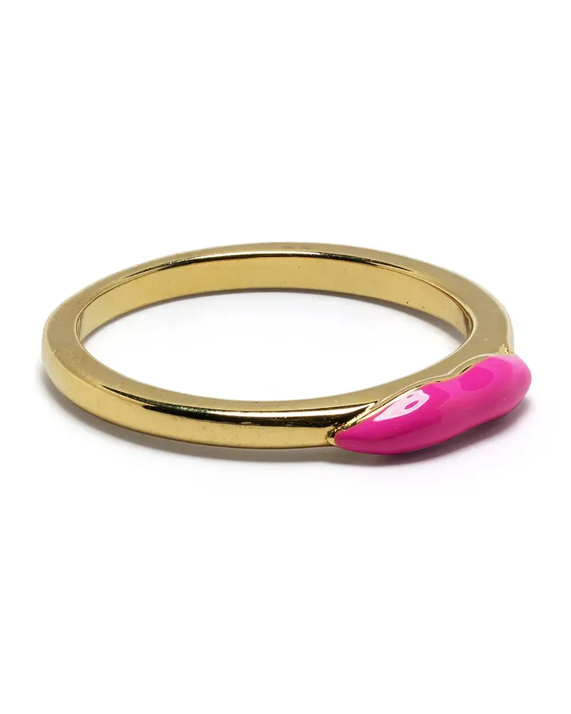 Eshvi Ring mit Lippen - Gold Gold