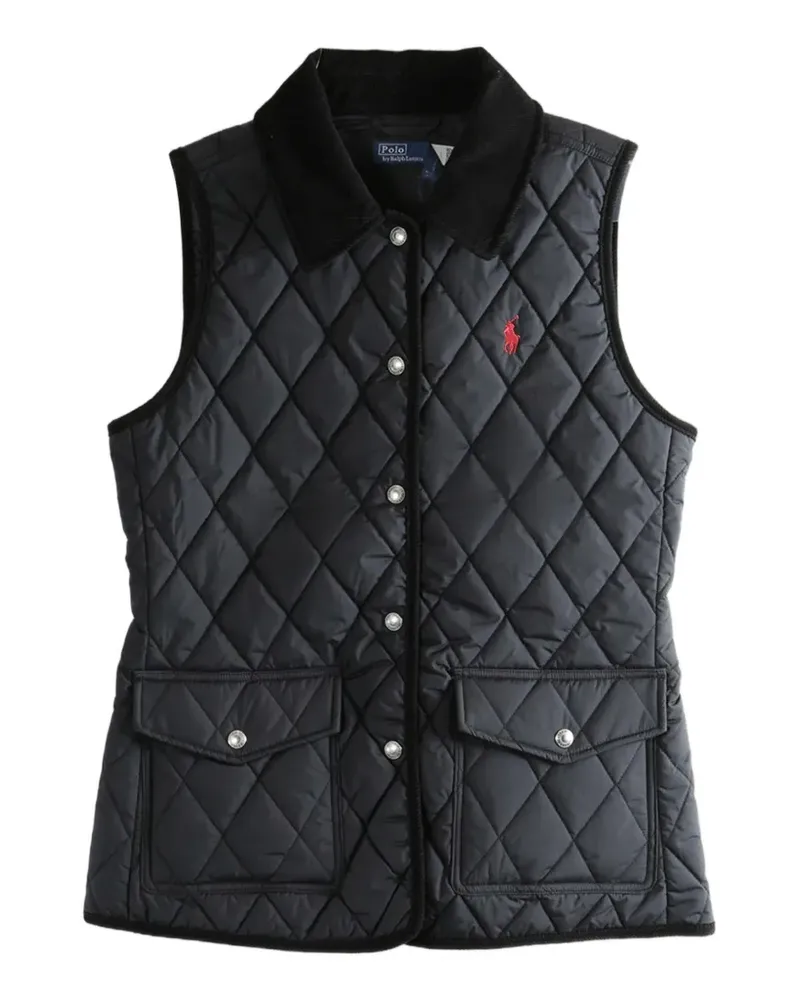 Ralph Lauren Gesteppte Cordweste - Schwarz Schwarz