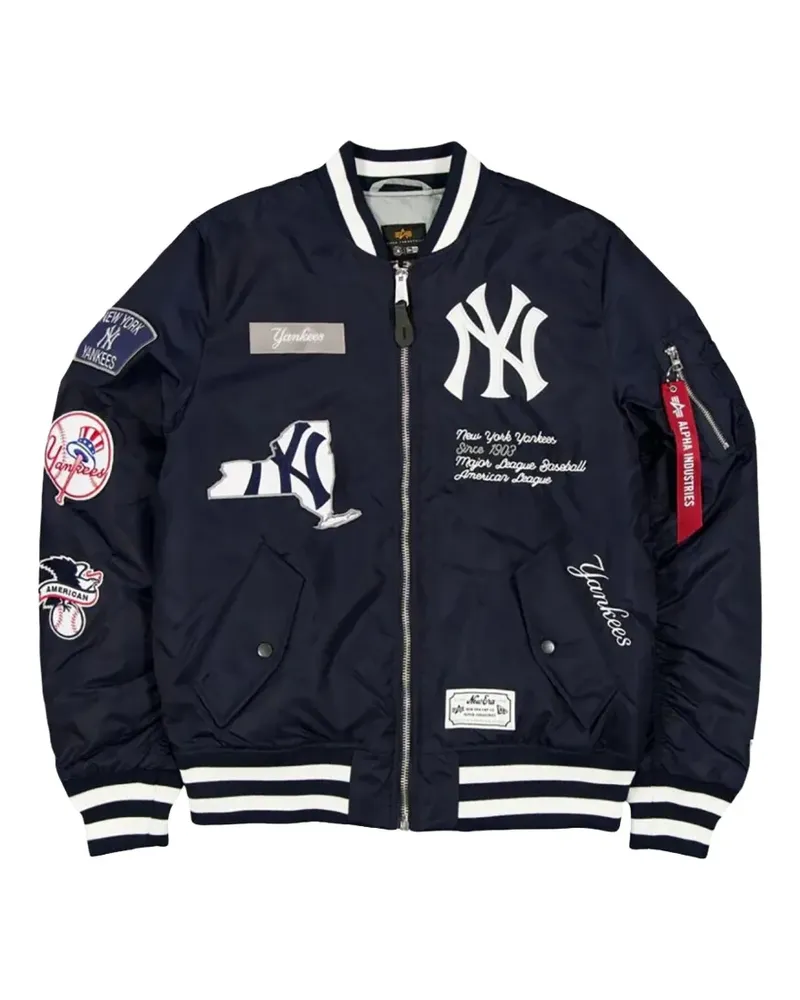 New Era x Alpha Industries New York Yankees MA-1 bomber jacket - Blau Blau