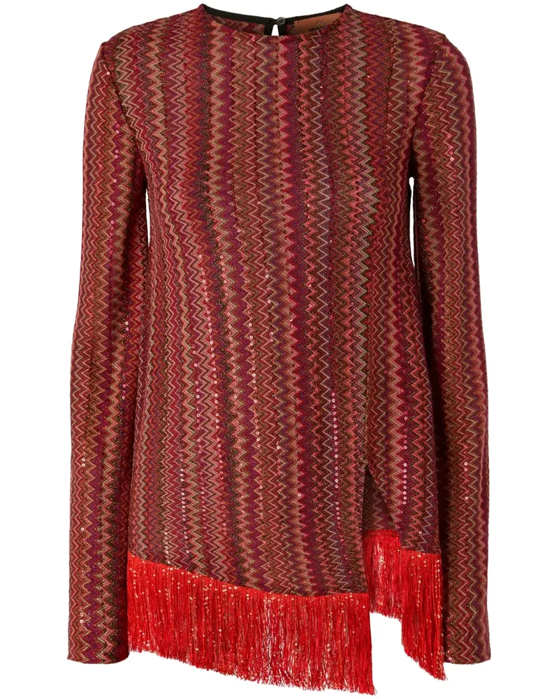 Missoni Bluse mit Zickzackmuster - Rot Rot