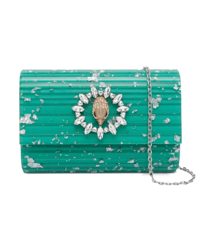 Kurt Geiger Party eagle-embellishment clutch bag - Grün Grün