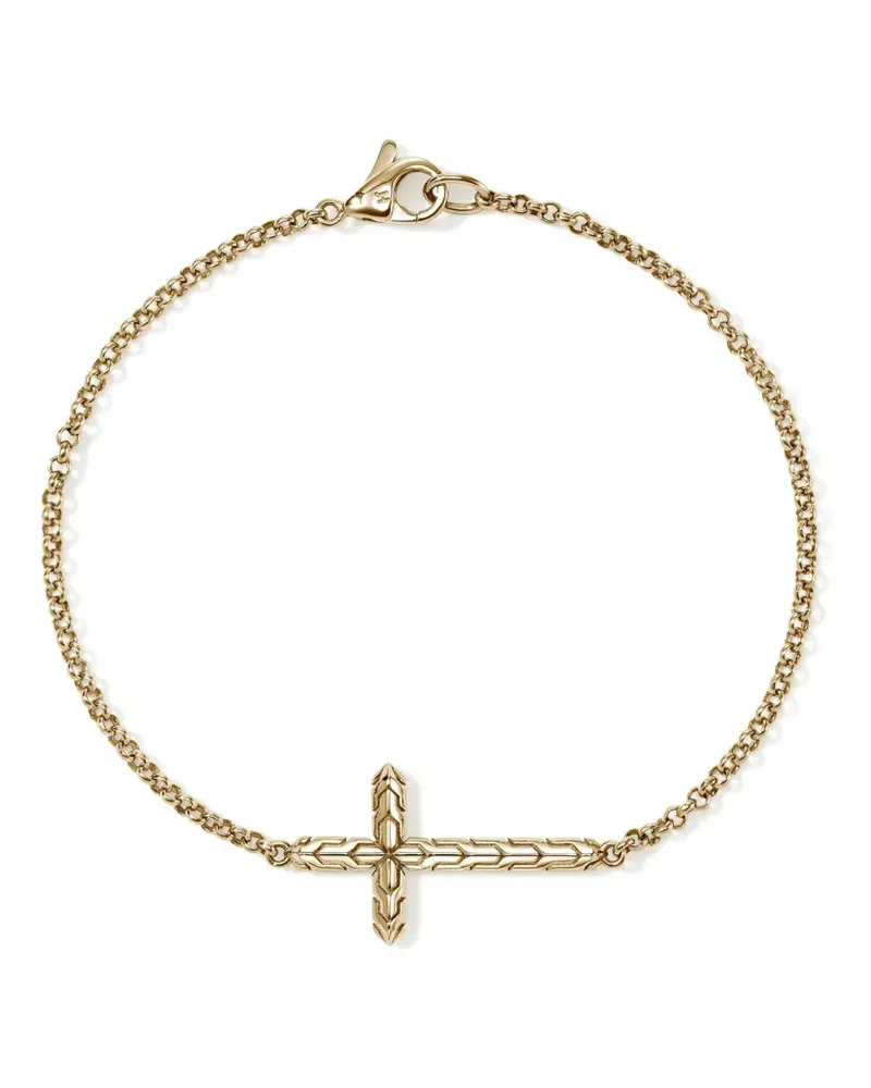 John Hardy 14kt Gelbgoldarmband mit Kreuz Gold