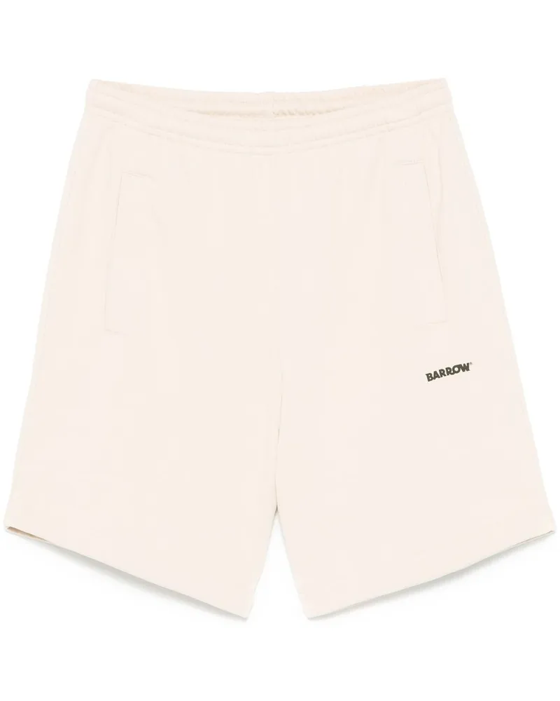 BARROW Shorts mit Logo-Print - Nude Nude