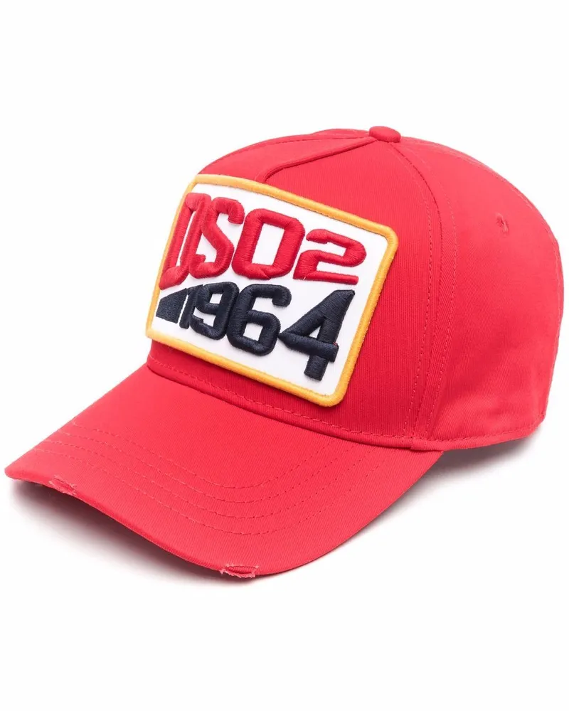 Dsquared2 Baseballkappe mit Patch Rot