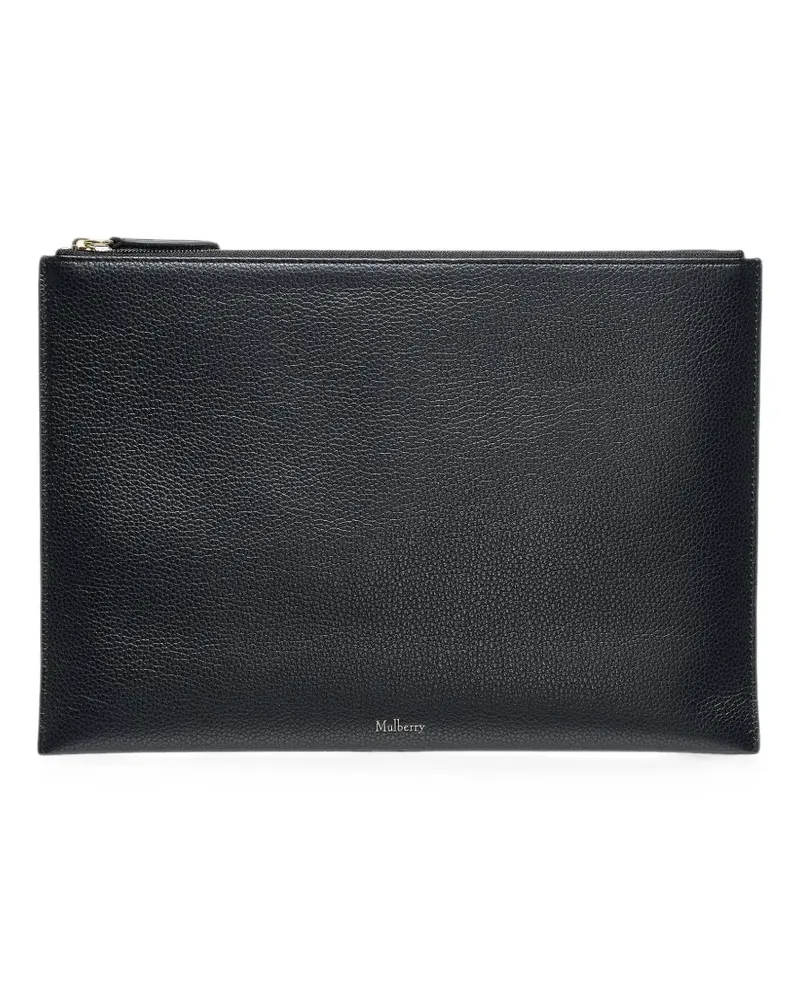Mulberry Beutel aus gekörntem Leder - Schwarz Schwarz