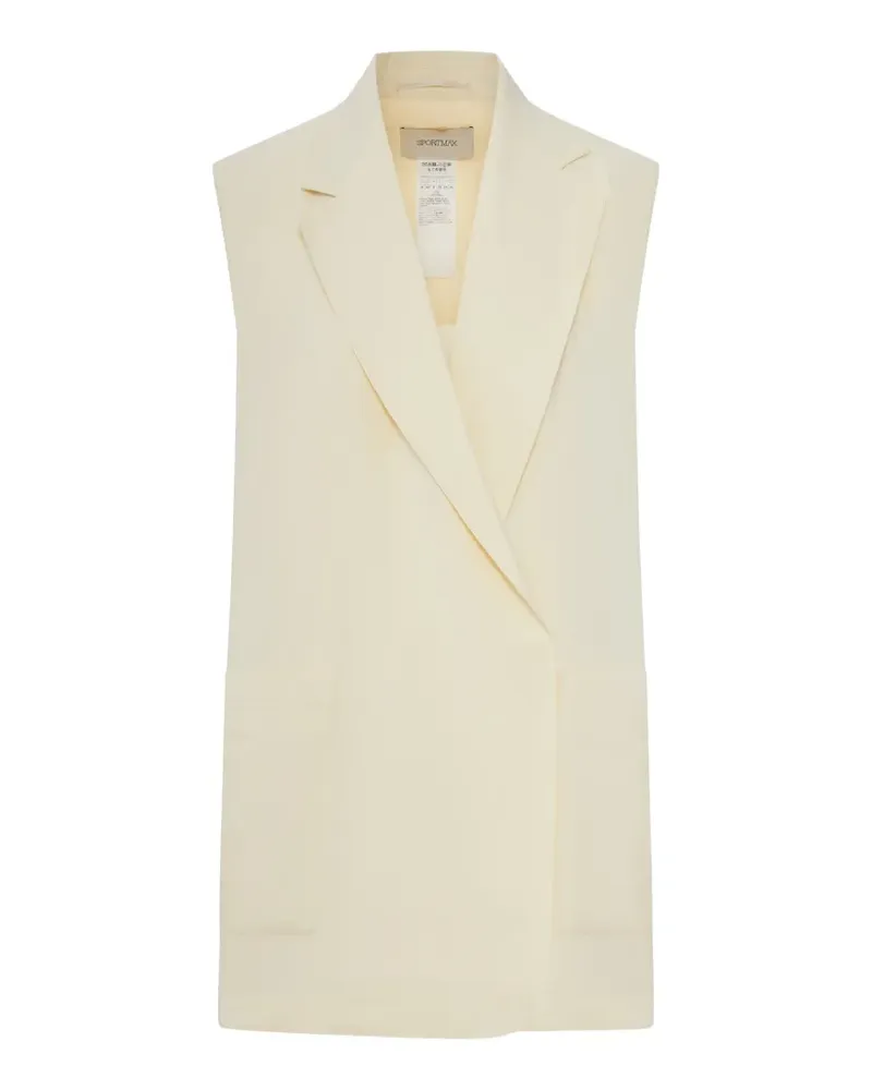 SPORTMAX oversized sleeveless vest - Nude Nude