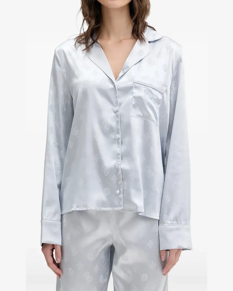 Guess Sylvie Pyjama mit Logo-Print - Blau Blau
