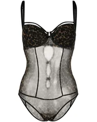 Marlies Dekkers Peekaboo' Body mit Leo-Print Nude