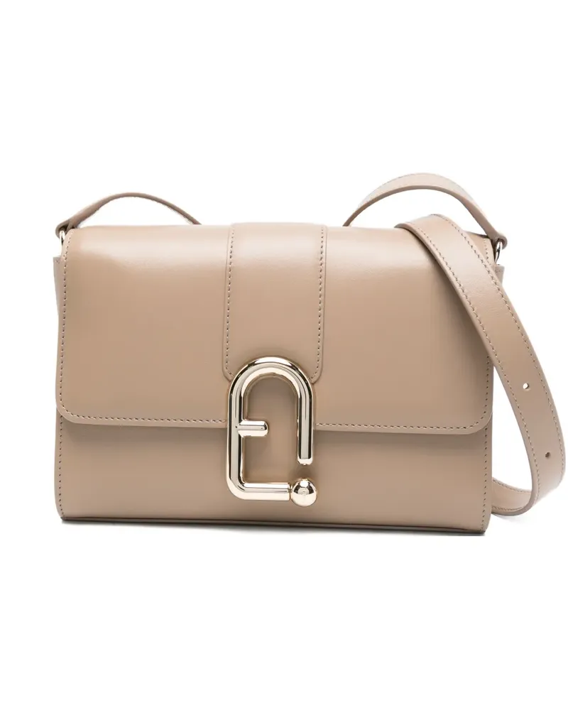Furla Kleine Urban Umhängetasche mit Spange - Nude Nude