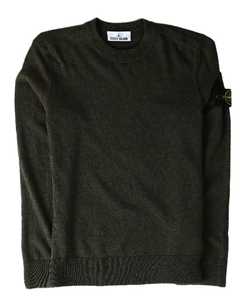 Stone Island Pullover mit Kompass-Detail - Grün Grün