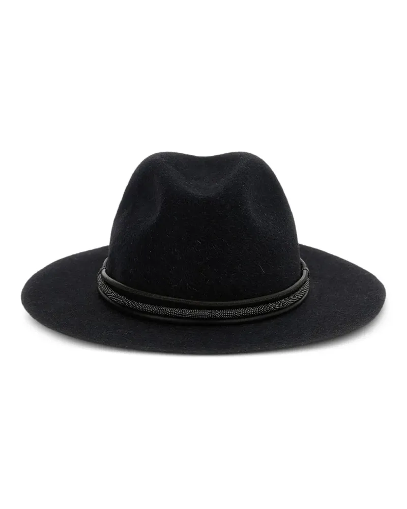 Brunello Cucinelli Fedora mit Monili-Band - Grau Grau