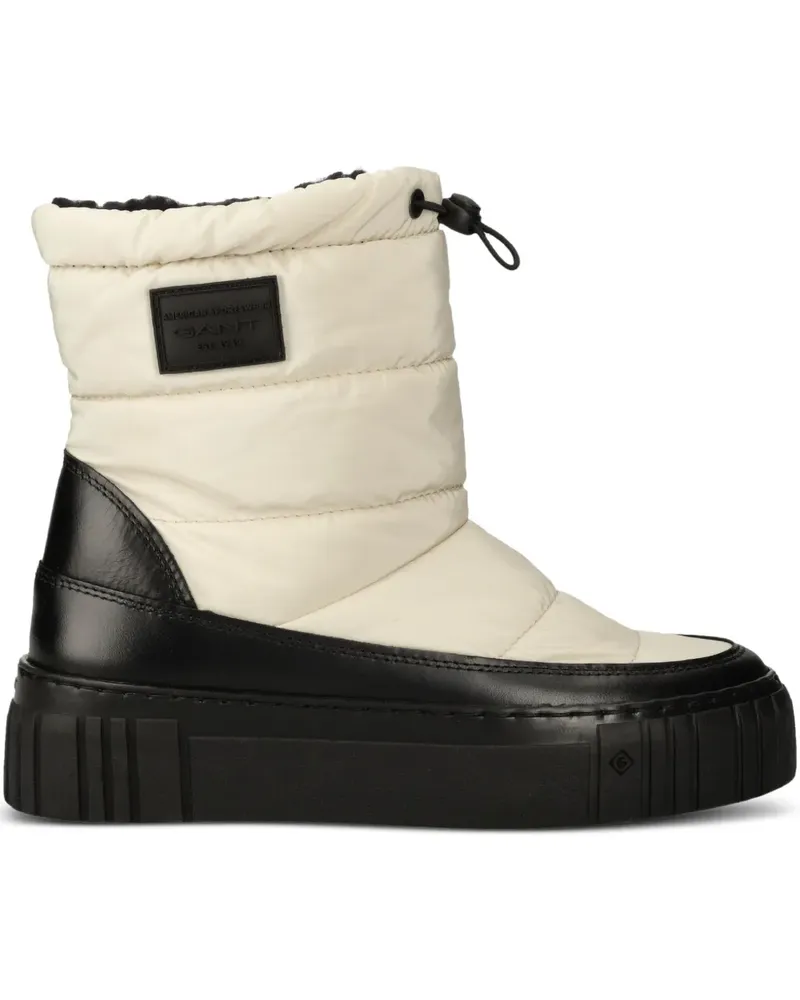 Gant Stiefel mit Logo-Patch - Weiß Weiß