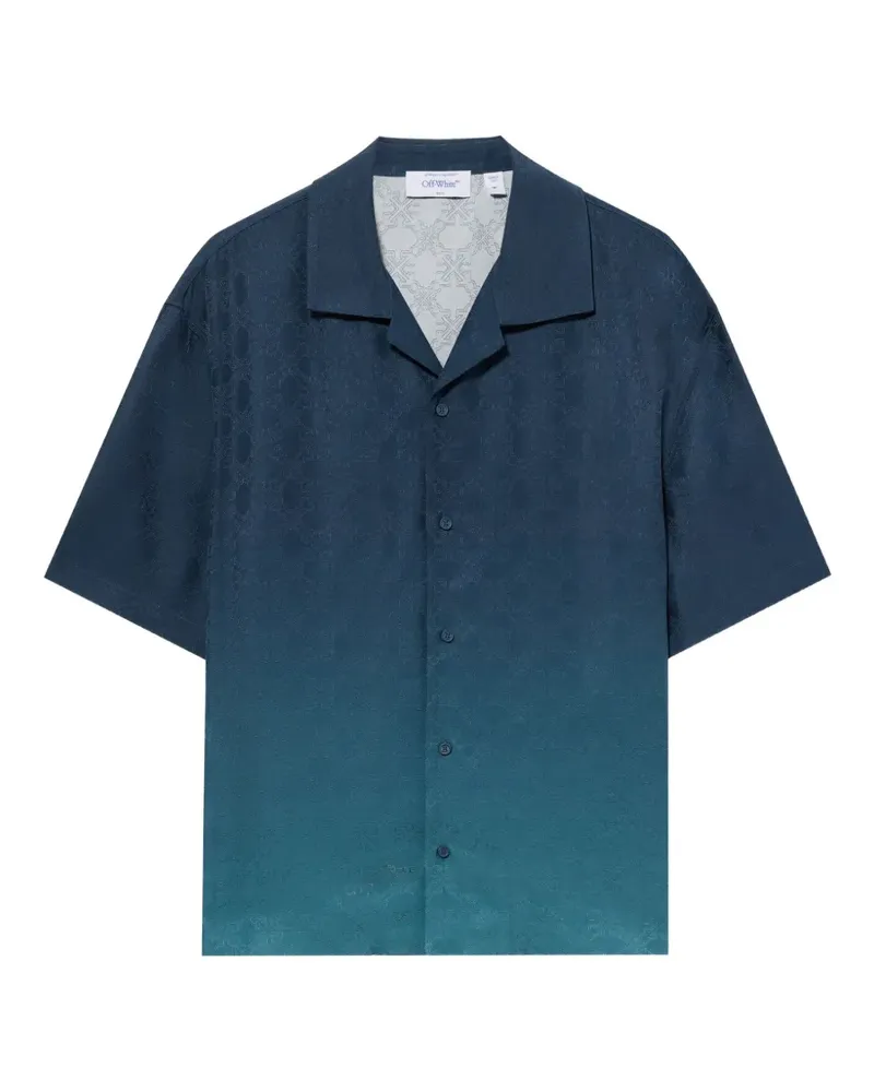 OFF-WHITE Bowlinghemd mit Pfeil-Monogramm - Blau Blau