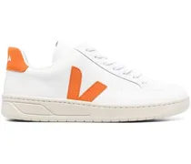 Sneakers mit Logo-Patch - Weiß