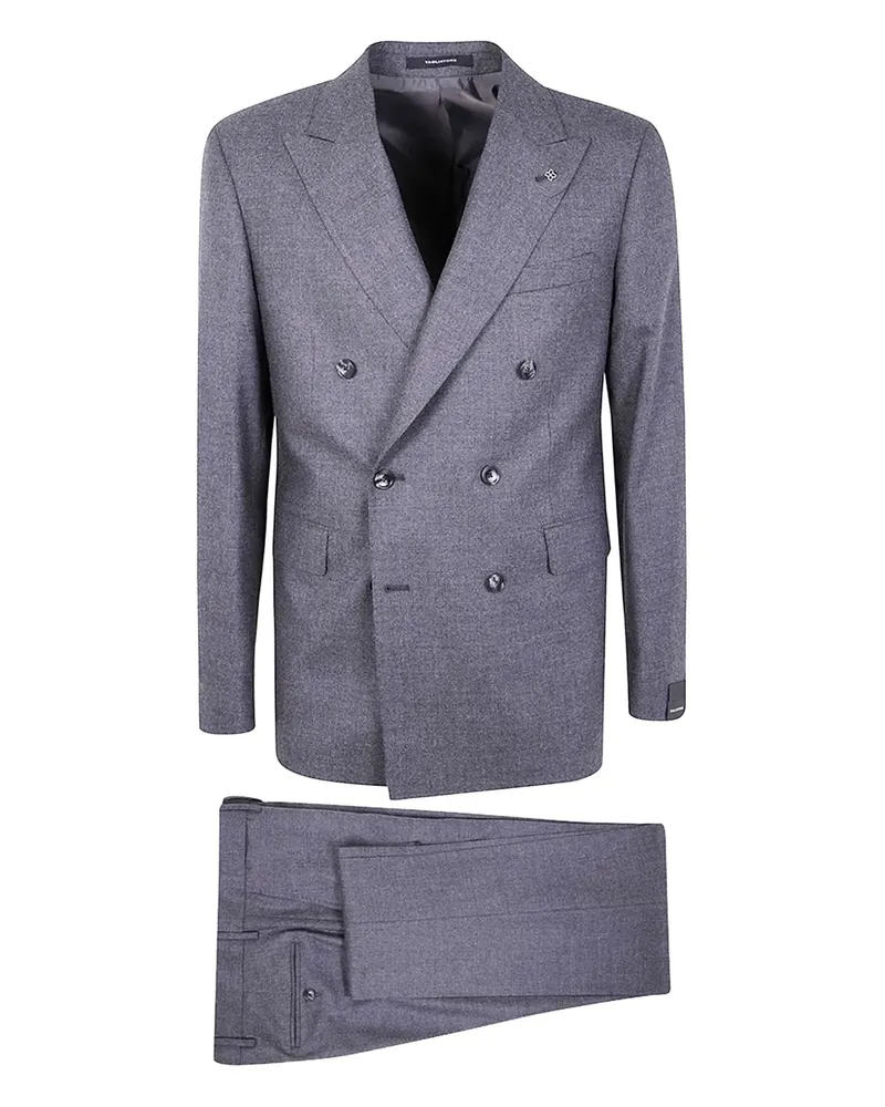 Tagliatore Doppelreihiger Anzug - Grau Grau
