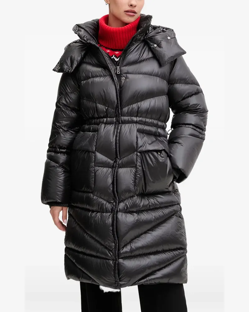 Bogner quilted hooded coat - Schwarz Schwarz