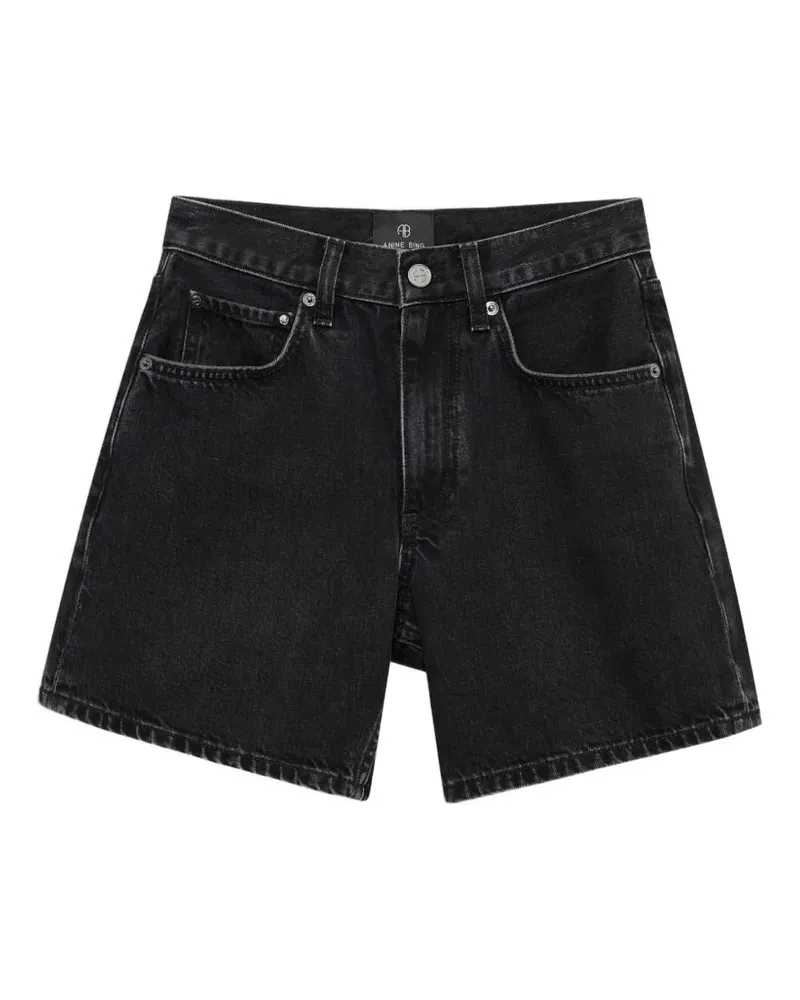 Anine Bing Knielange Delaney Shorts - Schwarz Schwarz