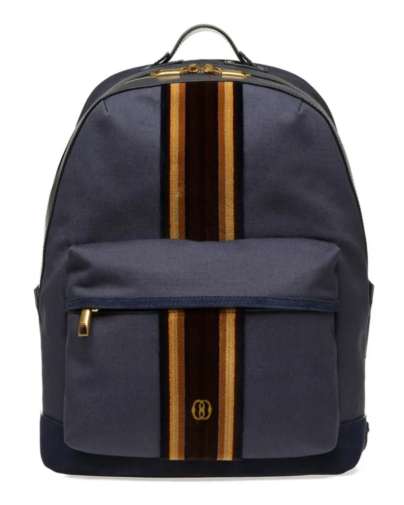 Bally Treckk Rucksack mit Streifen - Blau Blau