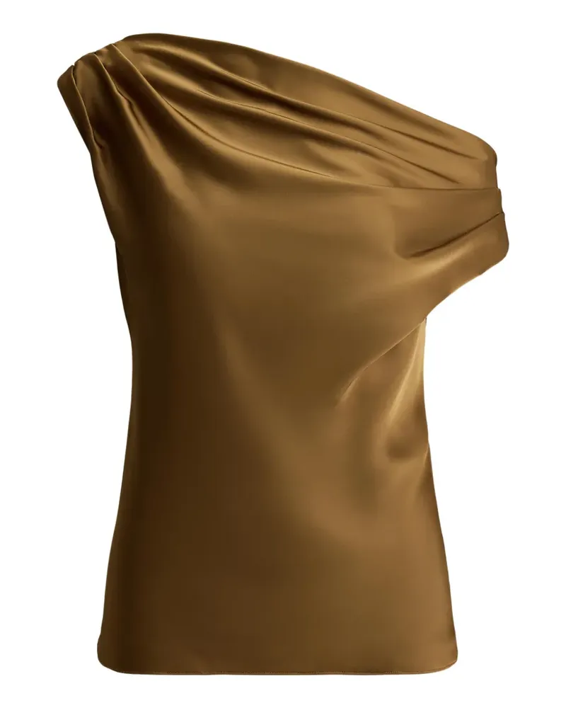Ralph Lauren asymmetrical pleated blouse - Gold Gold