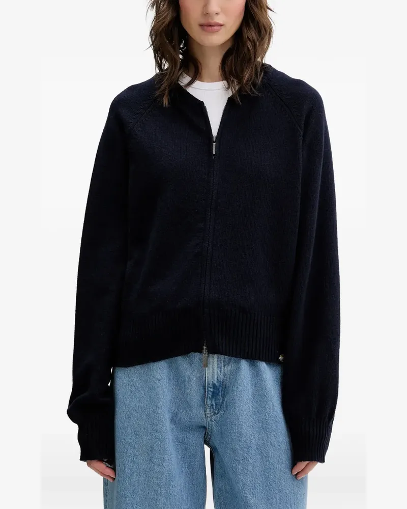 Dickies zip-up cardigan - Blau Blau